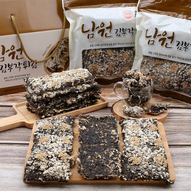 의외로 인기있는 찹쌀 김부각 100g, 100gX3봉 ···