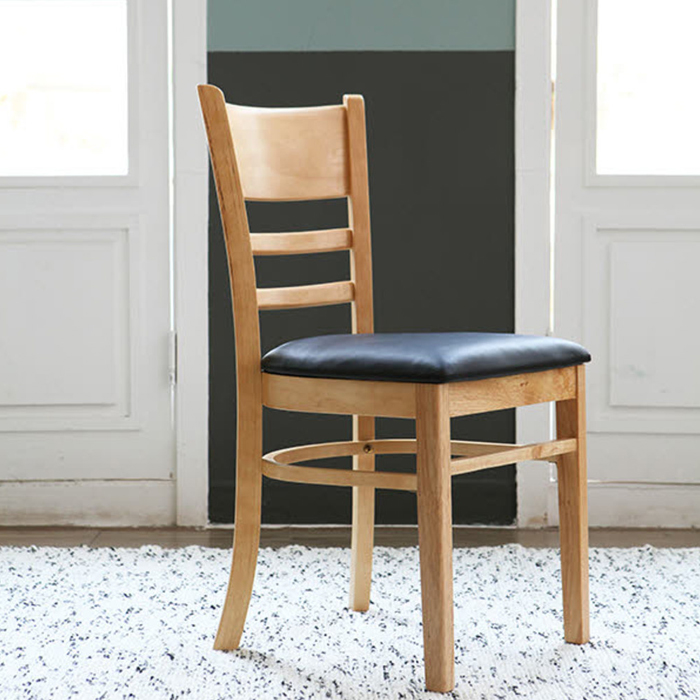 요즘 인기있는 베스트리빙 캘빈 원목 의자 2p, 내츄럴 + 블랙 좋아요