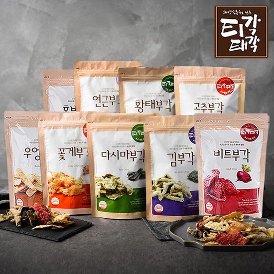 리뷰가 좋은 속초명물맛집 티각태각 부각 100g 골라담기, 10. 꽃게부각 100g, 상세설명 참조 좋아요