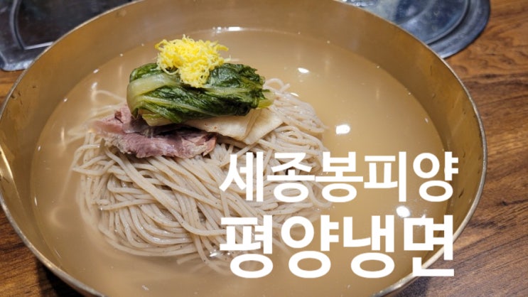  대전평양냉면 먹으러 세종 봉피양으로 고고