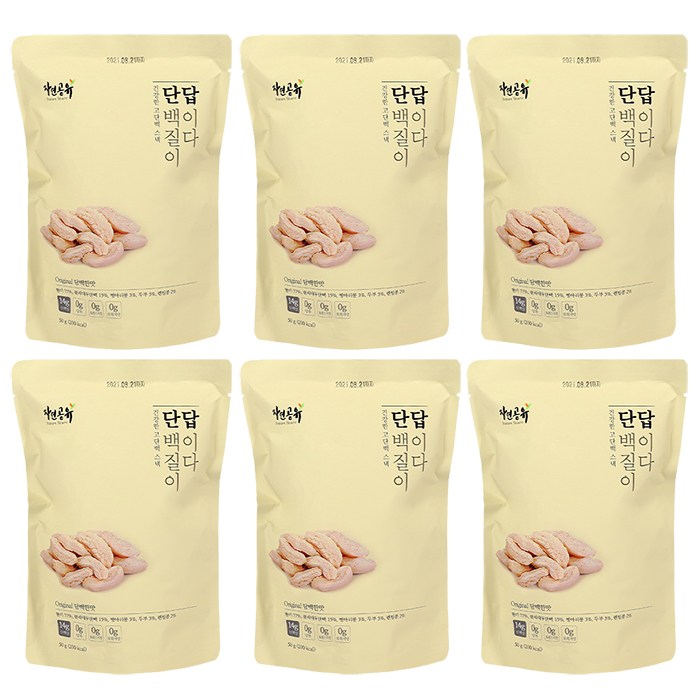 인기있는 단백질이 답이다 무설탕 당뇨 비건 단백질과자칩 단답, 50g, 6봉, 오리지널 추천해요