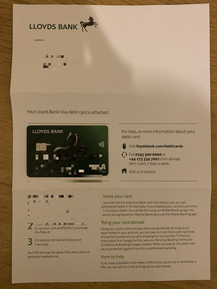  영국 워홀 영국 은행 로이드뱅크(Lloyds Bank) 계좌 개설, 계좌 만들기