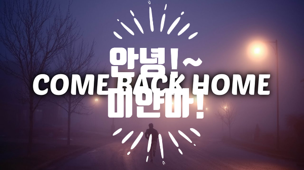  [일상생각] COME BACK HOME , 미얀마 생활 청산!~