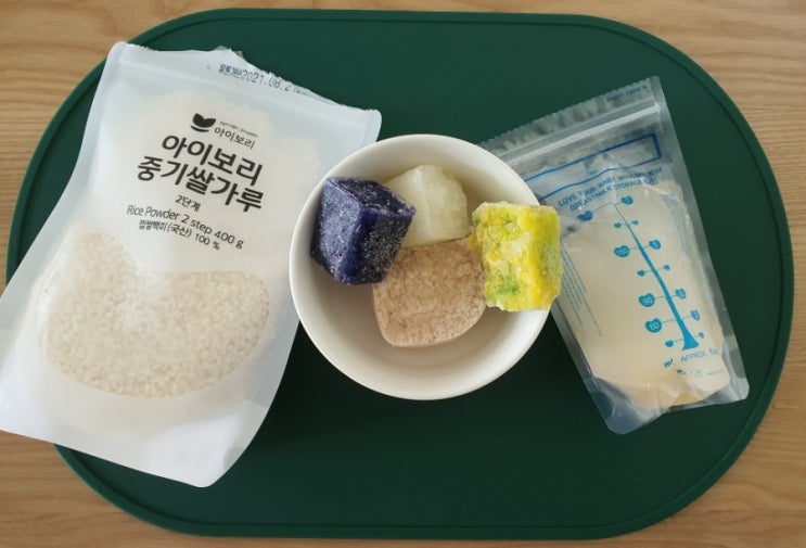 밥솥으로 하는 중기 이유식. 닭고기적채배추양파죽(6배죽, 한끼 165g 기준)