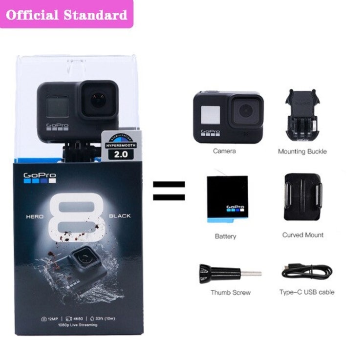 리뷰가 좋은 액션캠 고프로 유뷰브 촬영장비 카메라 캠 Gopro 영웅 8 블랙 액션 카메라 야외 |, HERO8 BLACK, 표준 좋아요 리뷰가 좋은 액션캠 고프로 유뷰브 촬영장비 카메라 캠 Gopro 영웅 8 블랙 액션 카메라 야외 |, HERO8 BLACK, 표준 좋아요