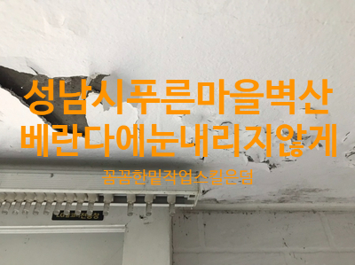  성남시 수내동 푸른마을벽산아파트 베란다페인트박리 해결+꼼꼼한밑작업스킬은덤!