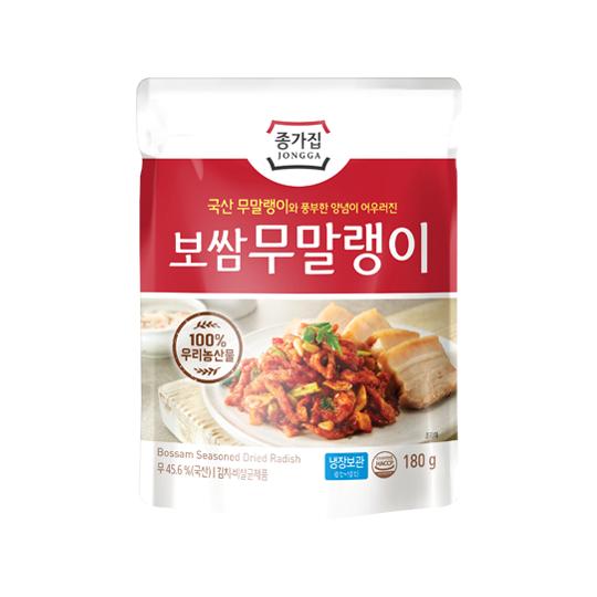 후기가 정말 좋은 종가집 보쌈 무말랭이 180g, 단품, 단품 추천해요