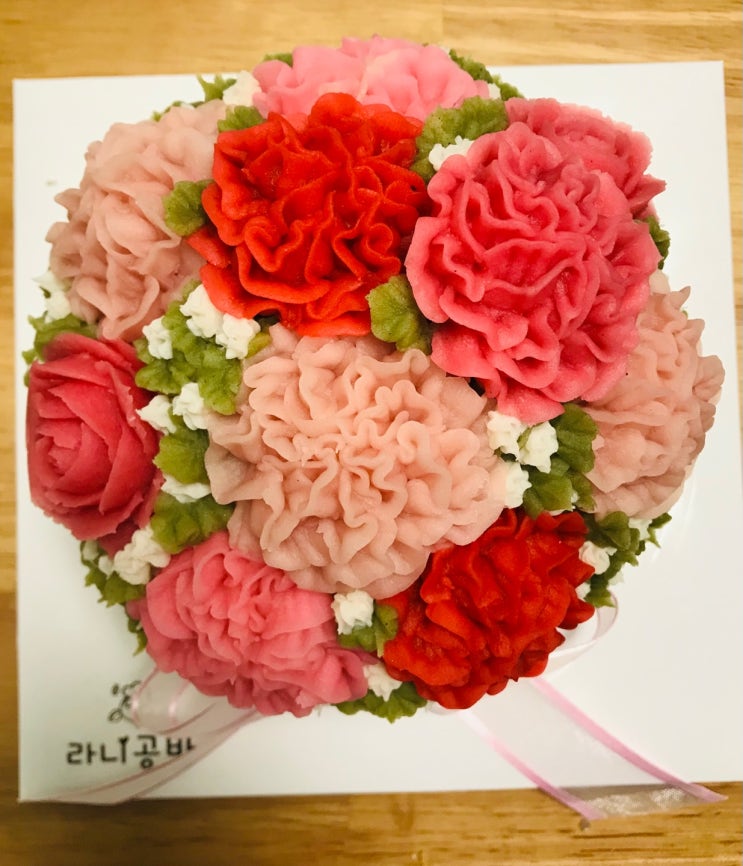  오늘일기 꽃케익