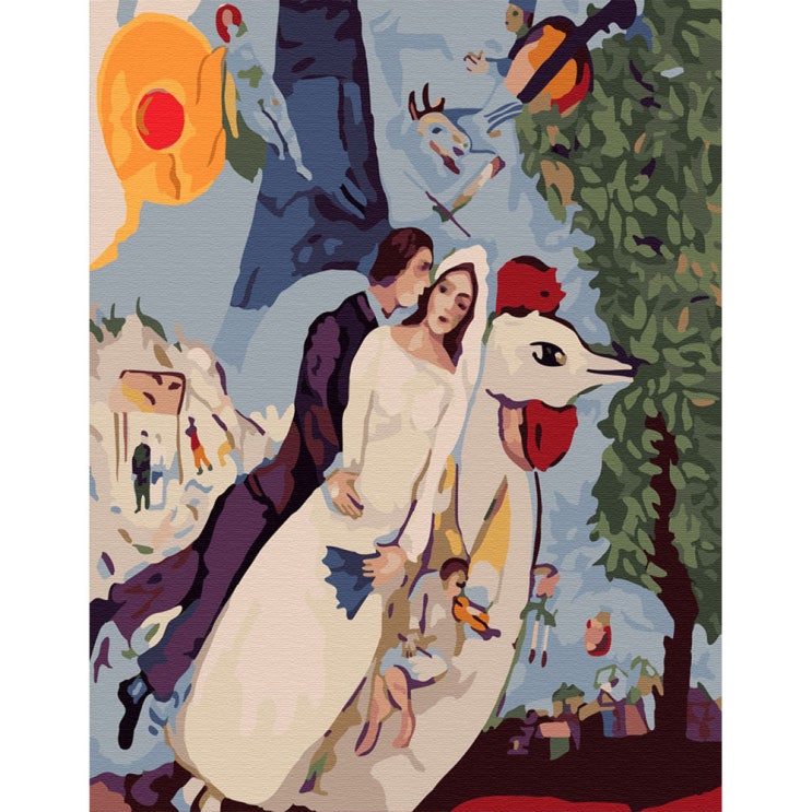 당신만 모르는 아트조이 DIY 명화 그리기 세트 40 x 50 cm, 마르크 샤갈(에펠탑의 신랑신부) 추천해요 당신만 모르는 아트조이 DIY 명화 그리기 세트 40 x 50 cm, 마르크 샤갈(에펠탑의 신랑신부) 추천해요