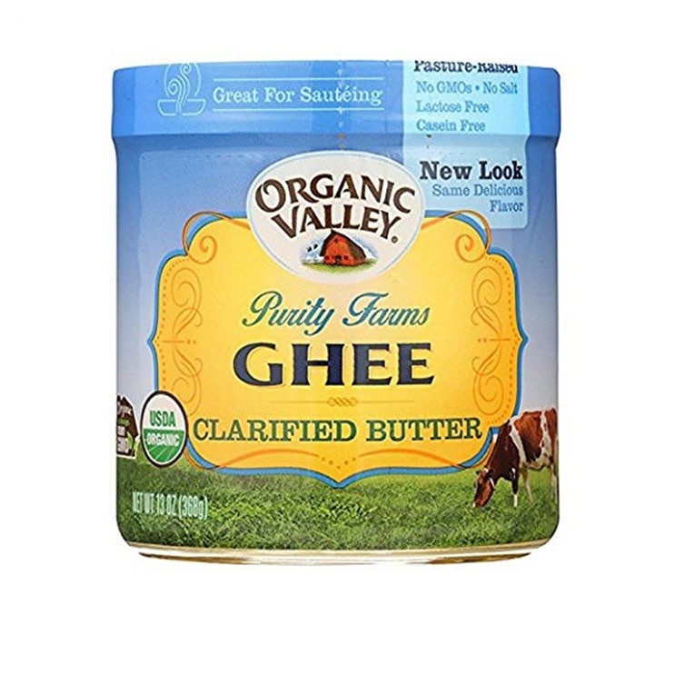 가성비 좋은 Purity Farms Organic Valley Ghee Clarified Butter 퓨리티 팜스 오가닉 밸리 무염 기 버터 13oz(368g) 4팩, 368g,
