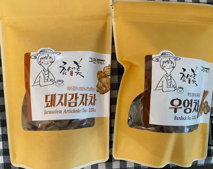  당뇨 예방 다이어트 차 / 참새미 농장 돼지감자차, 우엉차 후기 / 미세 플라스틱 없이 건강한 차 마시기
