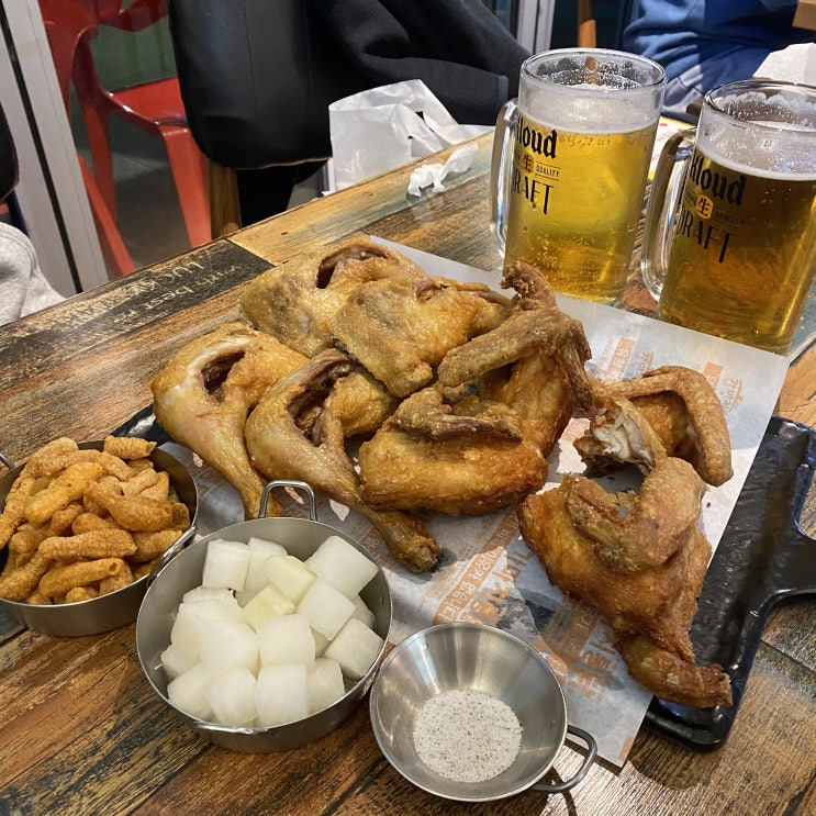  서면에서 먹는 가마치통닭