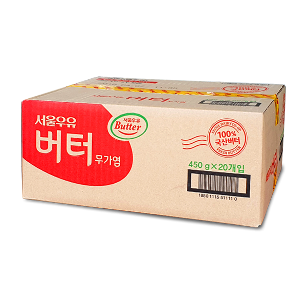 핵가성비 좋은 서울우유 버터 국산 무가염 9kg [450g x 20개입(1박스)], 20개, 450g 추천합니다