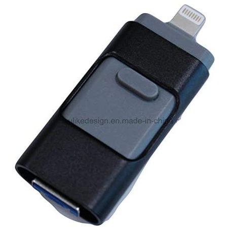 많이 팔린 50068 Generic USB 플래쉬 드라이브 128GB USB3.0 메모리 스틱 for 아이폰 Photo 스틱 iOS 플래쉬 드라이, One Size_Black, 상