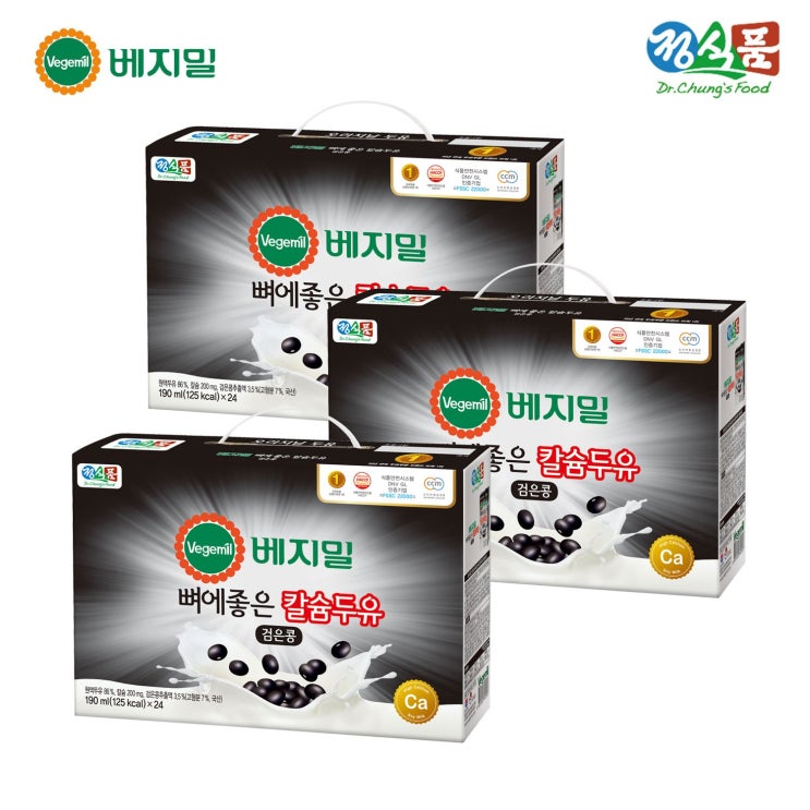 인지도 있는 베지밀 뼈에좋은 칼슘 두유 검은콩 190ml 72팩(선물용), 72팩 ··· 인지도 있는 베지밀 뼈에좋은 칼슘 두유 검은콩 190ml 72팩(선물용), 72팩 ···