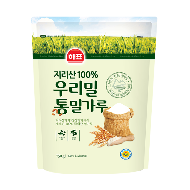 인지도 있는 해표 우리밀 통밀가루 750g, 6개 추천해요