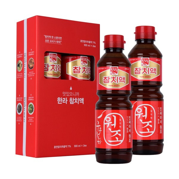 요즘 인기있는 한라 주부천하 참치액 원조 900ml 2개입 세트, 2개 ···