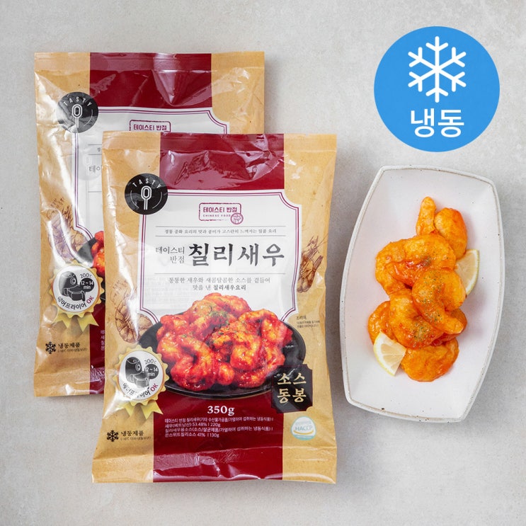 많이 팔린 테이스티반점 칠리새우 (냉동), 350g, 2개 추천합니다