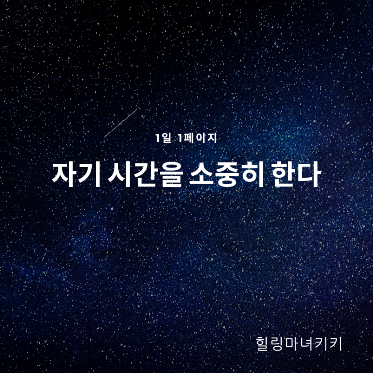  1일 1페이지 ㅡ 48일 낮에는 '남의 시간'을 살고 있으므로 밤에는 '자기 시간'을 가진다