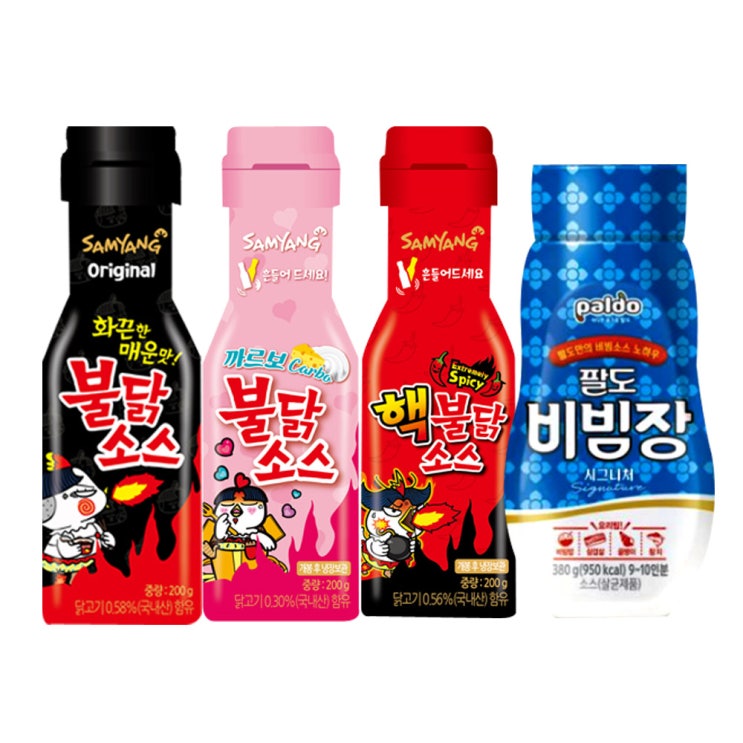 가성비 좋은 팔도 팔도비빔장 불닭소스3종(불닭+핵불닭+까르보), 1세트 좋아요 가성비 좋은 팔도 팔도비빔장 불닭소스3종(불닭+핵불닭+까르보), 1세트 좋아요
