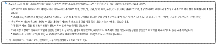  코로나 예방 접종 아스트로제네카 백신 예약이...