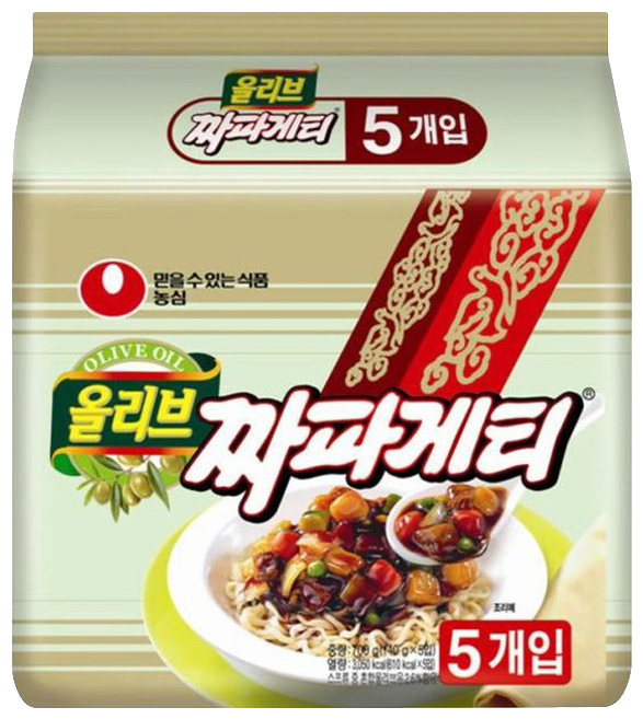 인지도 있는 농심 올리브 짜파게티, 140g, 5개 좋아요