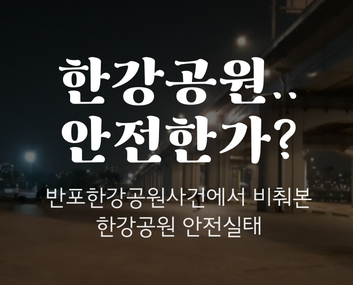  [의대생 실종사건]한강공원 안전한가? 안심귀가의 시선에서 한강공원 안전실태분석