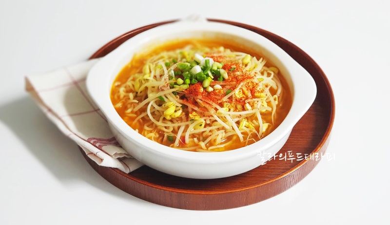 콩나물 해장라면 맛있게 끓이는법 간단한 자취요리 : 네이버 블로그