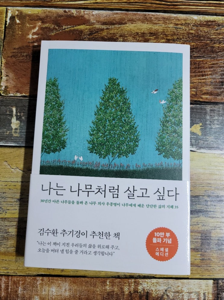  [독서] 나는 나무처럼 살고 싶다 (10만 부 기념 스페셜 에디션)- 30년간 아픈 나무들을 돌봐 온 나무 의사 우종영이 나무에게 배운 단단한 삶의 지혜 35 출판사 메이븐