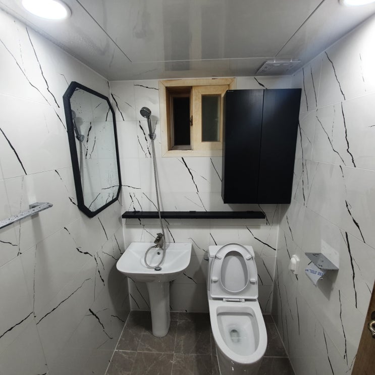 대전타일 2룸 욕실 누수 현장 도막방수 후 떠붙임 시공사례