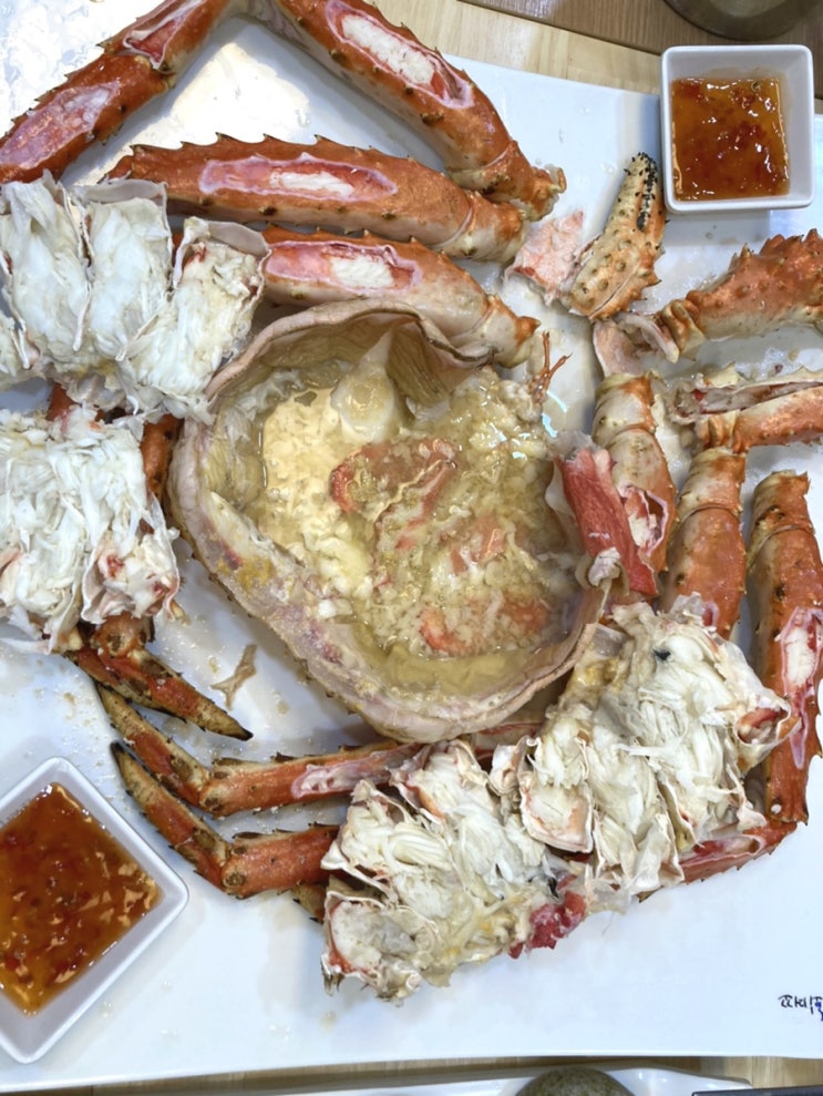  일산 진심인게야 내돈내산 방문 후기(킹크랩 시키면 회 무한리필)
