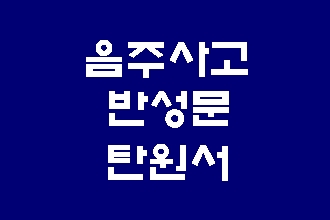 음주사고 반성문 탄원서