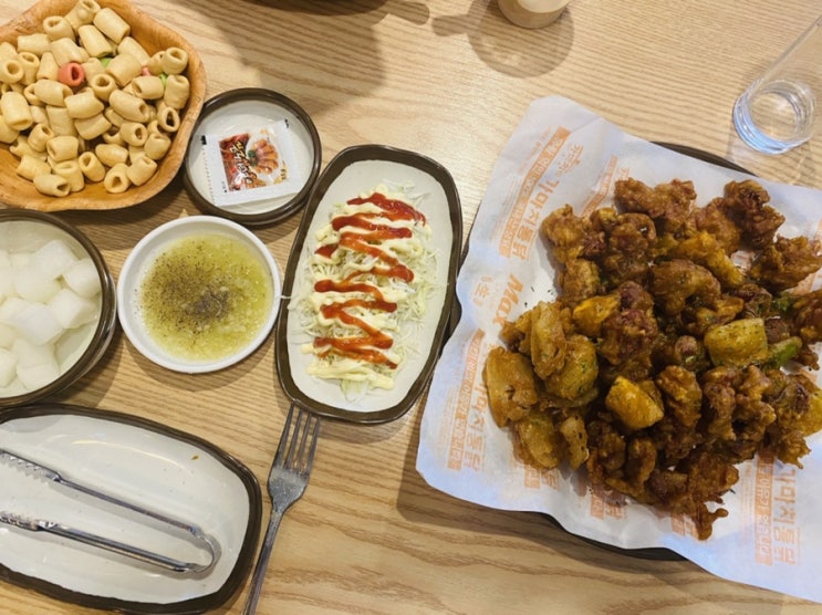 포항 두호동맛집 닭똥집이 맛있는 '가마치통닭'