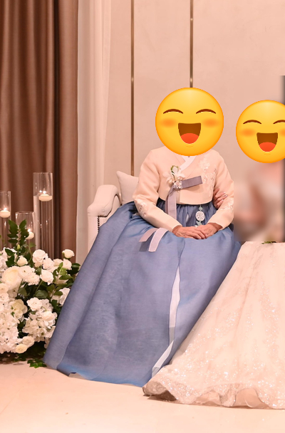  부케: '웨딩데이플라워' 혼주 코사지 상태(유지력)