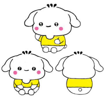  강아지 캐릭터 마루.