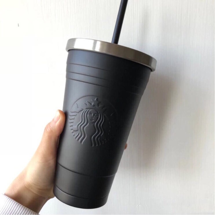  인기있는 스타벅스 명품 안새는 텀블러 473ml SS 스벅 보온 보냉 대형 텀플러 선물 대용량 스텐 컵, 세줄블랙&실버(473ml) 추천해요