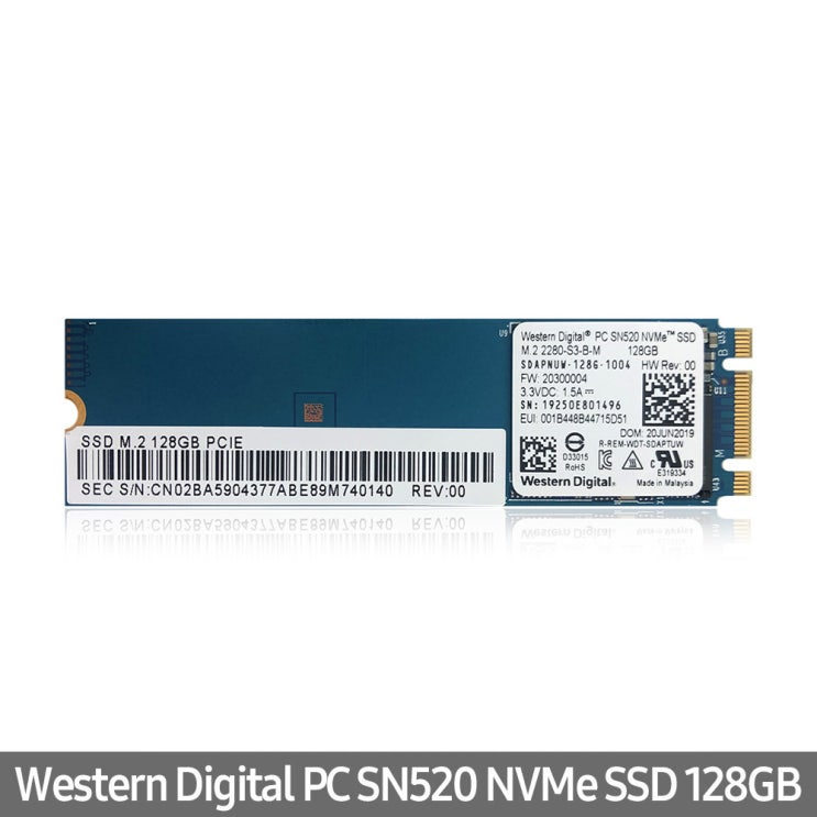 인기 급상승인 WD 웨스턴 디지털 SN520 M2 NVMe 128GB 벌크 노트북용 PC용, WD M2 NVMe 128GB 추천해요