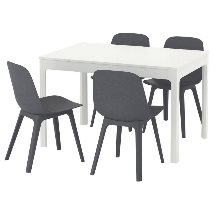 인기 급상승인 업무테이블 테이블+의자4 화이트 블루 에케달렌 오드게르 120 180 cm, 기본, 기본 ···