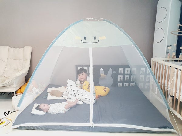 베베데코 원터치모기장 설치도 보관도 간편해서 좋아