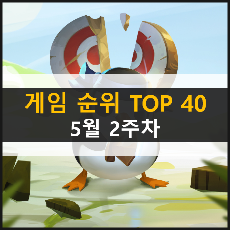추천 모바일 PC온라인 스팀 게임 순위 TOP 40 (2021년 5월 2주차)