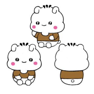  강아지 캐릭터 똘이.