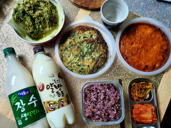  [GS25 편의점] '교동 전선생' 한판 김치전 부추전 - 막걸리 혼술 안주 추천