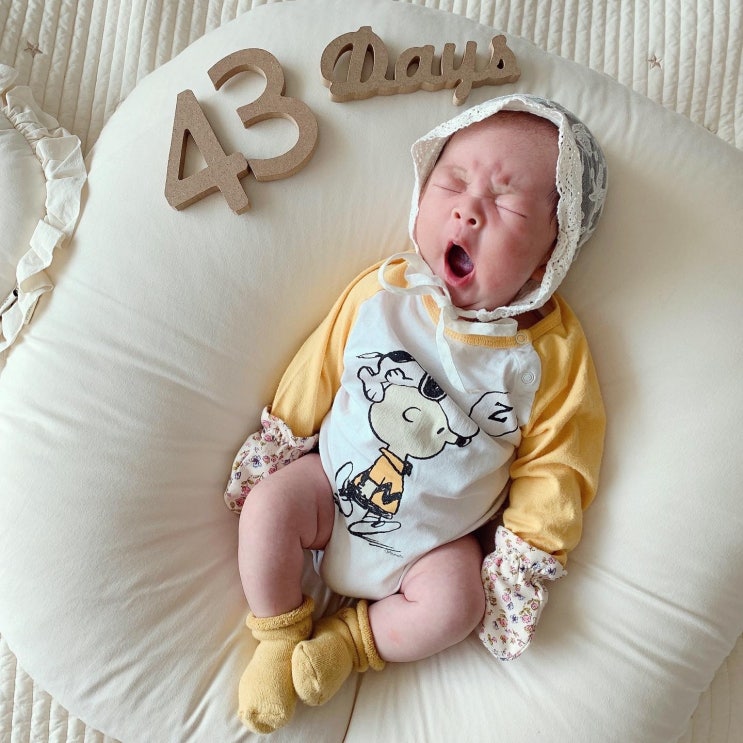  [육아일기] 41~50 Days,  하품하는 모습이 아기새 같아