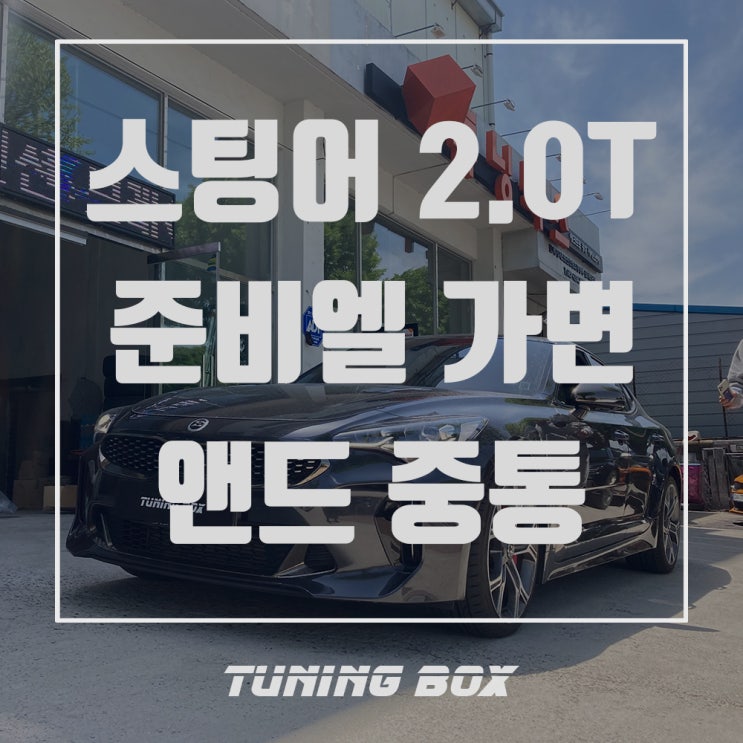  스팅어 2.0T 준비엘 캣백스타일 가변배기/마이스터3.3 디퓨저 머플러팁 튜닝[광주 튜닝박스]