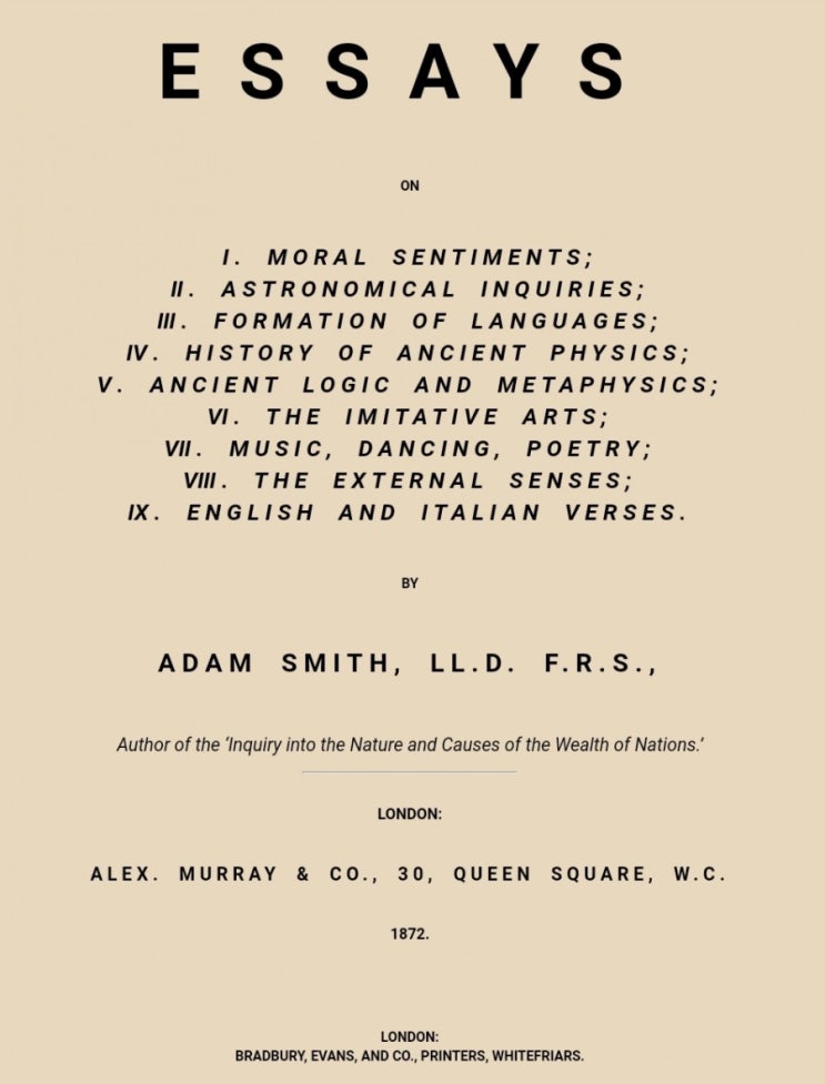 The Essays of Adam Smith (eBook)