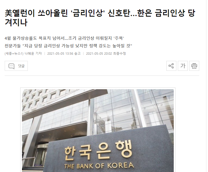  부동산 상승장 후반기에 '금리인상'은 단골손님이다.