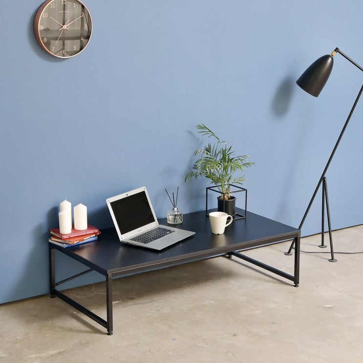 잘나가는 블루밍홈 심플 좌식책상 120 x 60 cm, 블랙 ··· 잘나가는 블루밍홈 심플 좌식책상 120 x 60 cm, 블랙 ···