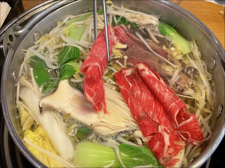 대전 만나 대흥본점 한식당 - 소고기 상추쌈 샤브샤브