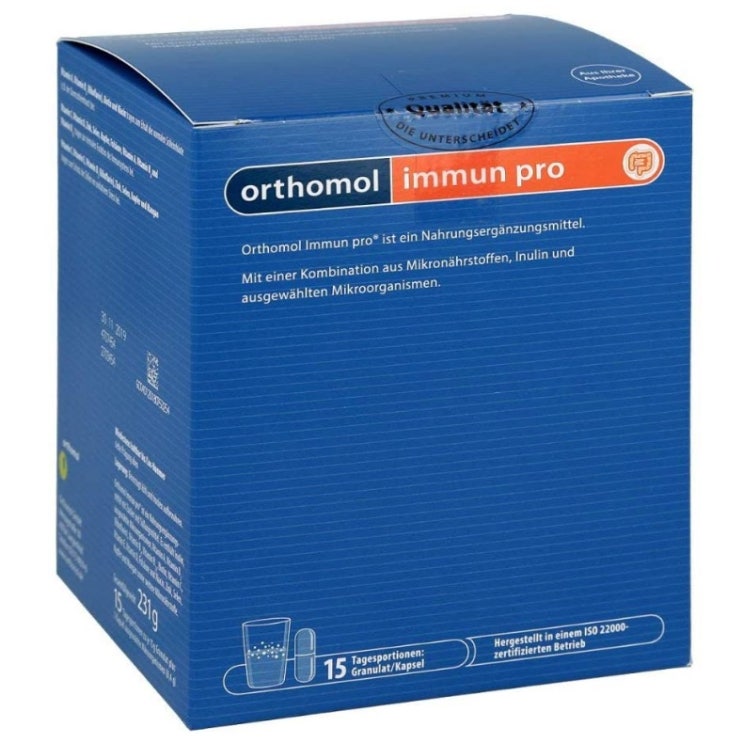 후기가 정말 좋은 Orthomol immun pro 오쏘몰 이뮨 프로 과립+캡슐 15일분 ···