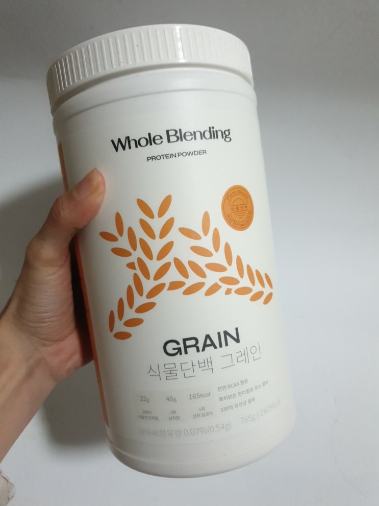  단백질쉐이크 추천! 식물성단백질로 만든 단백질쉐이크  홀블렌딩 식물단백[그레인]